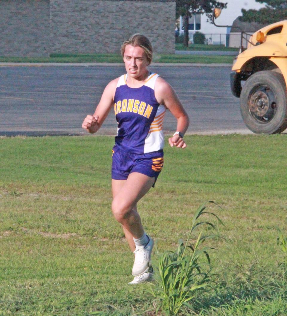 Bronson's Ava Hathaway took home the individual championship of the first Big 8 Jamboree of the season at Springport on Tuesday