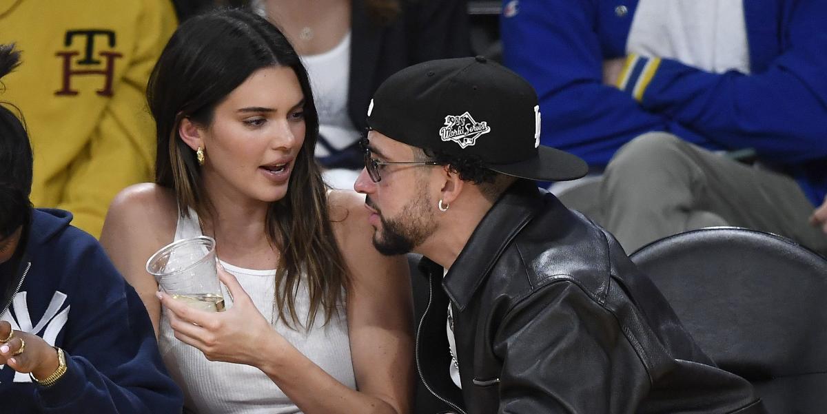 Kendall Jenner and Bad Bunny Get Cozy Courtside at a Laker Game