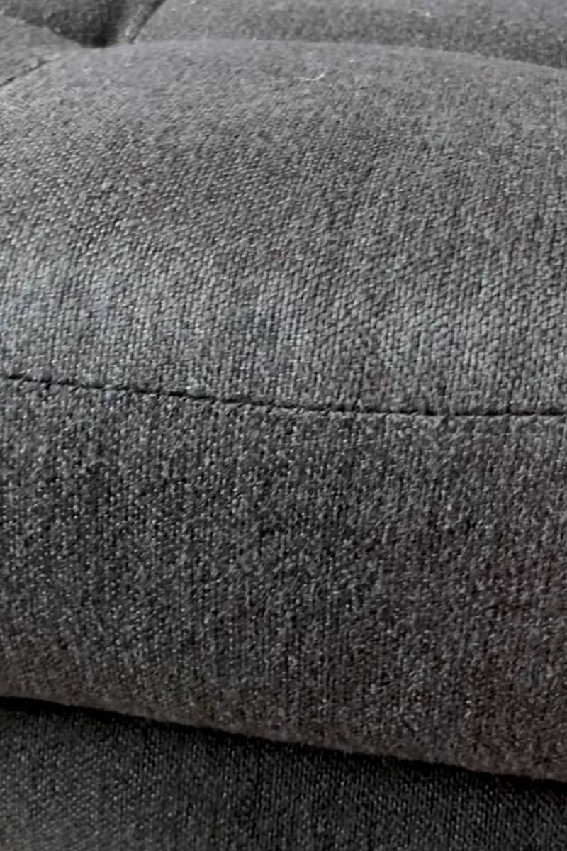 cushion on couch with clean fabric