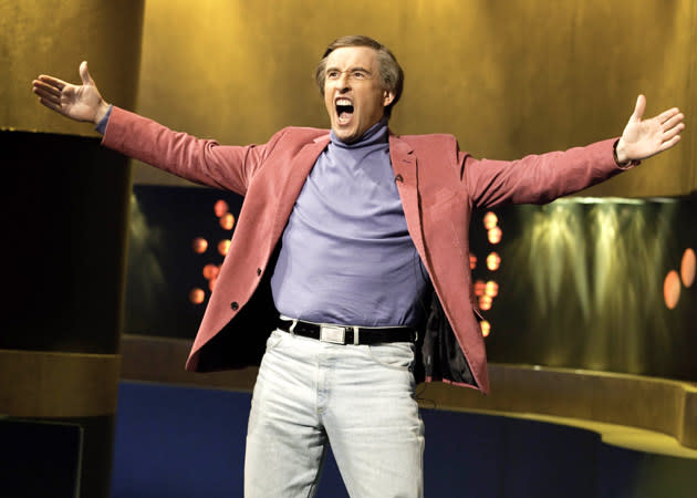 <b>Alan Partridge: Welcome To The Places Of My Life (Mon, 9pm, Sky Atlantic) </b><br><br> Problems with the press, ‘Saxondale’, kiss-and-tells, so-so Hollywood films: Steve Coogan has not found his path post-greatness to be a smooth one. How do you follow the comedy perfection of ‘Knowing Me Knowing You With Alan Partridge’ and ‘I’m Alan Partridge’? Fans had long been hoping to see Alan back on TV but with some trepidation that the new material might be nothing like as good as the original. They can rest easy: Norfolk’s legend of chat is back and he’s on top form. Here, Alan shows us around his beloved county: known to some as the Wales of The East, to others as the Rump of Albion. He deals with such issues as the extension of parking fees and how to make a really good walking stick and shows that the passion still burns within as he rages against lollipop ladies. It’s very funny, occasionally horrible to watch, and brilliantly acted. Classic Partridge.