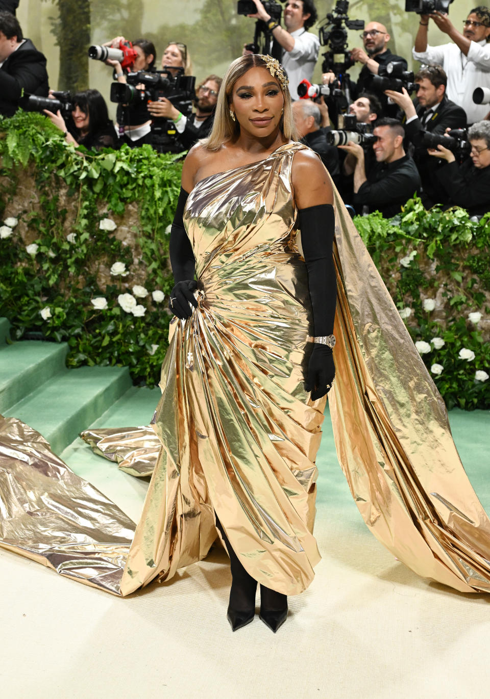 Serena Williams at the 2024 Met Gala: "Sleeping Beauties: Reawakening Fashion" held at The Metropolitan Museum of Art on May 6, 2024 in New York City.