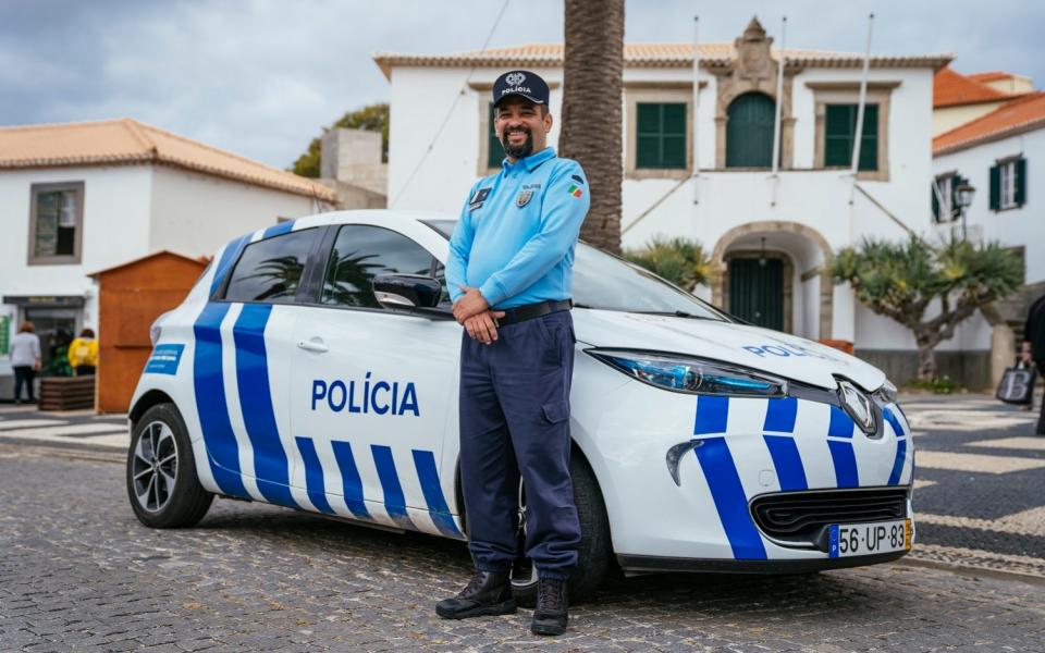 Renault Zoe police car on Porto Santo