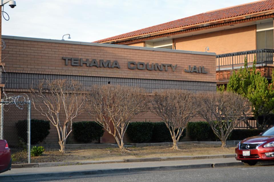 This file photo shows the outside of the Tehama County Jail in Red Bluff, California.