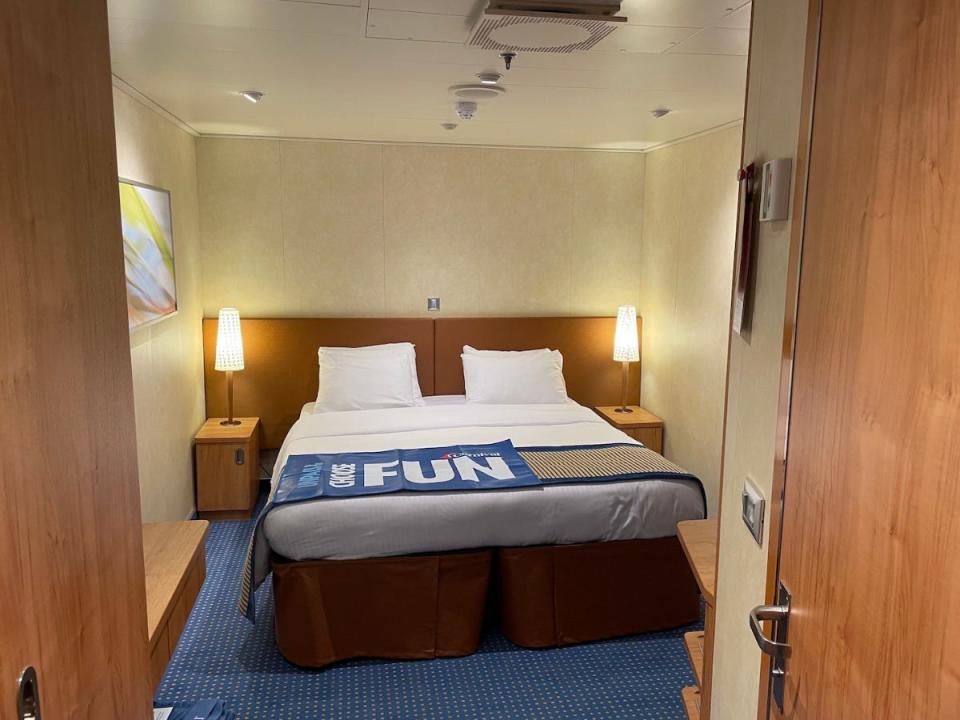 An interior shot of the cruise cabin.