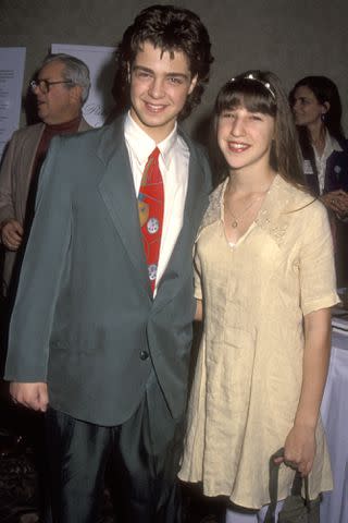 <p>Ron Galella, Ltd./Ron Galella Collection via Getty </p> Joey Lawrence and Mayim Bialik in 1992
