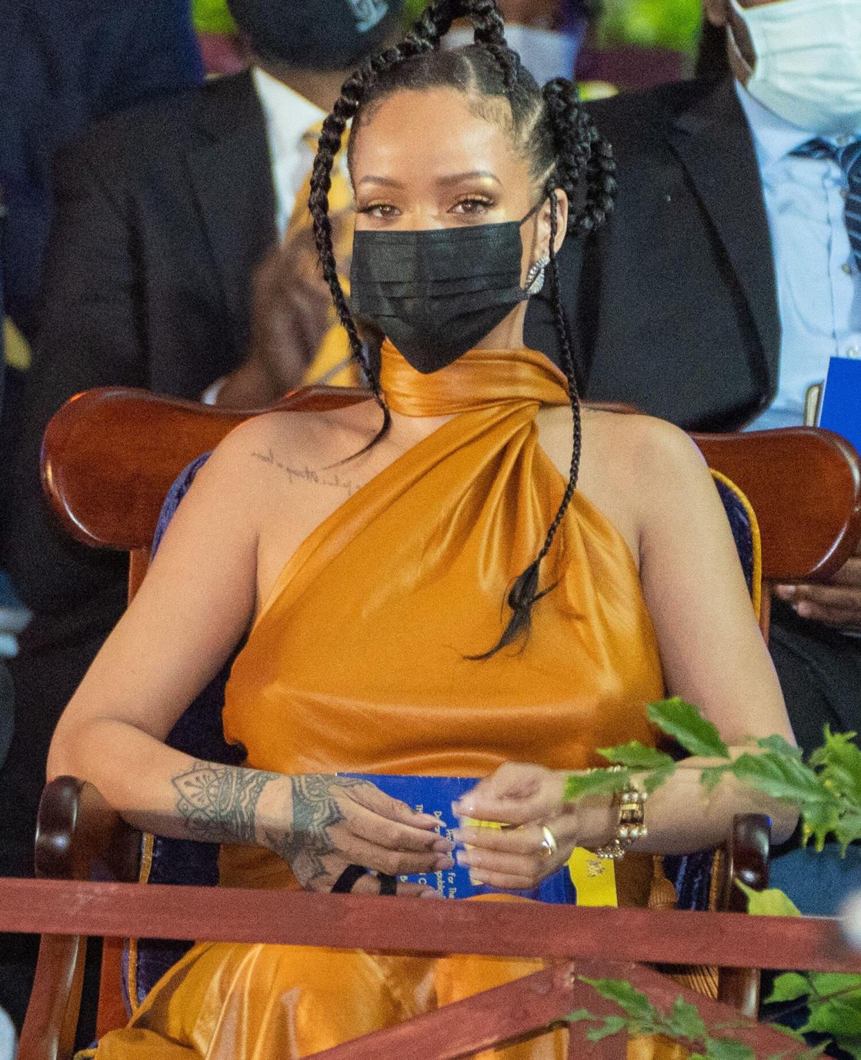Rihanna is bestowed the honour of national hero at the Presidential Inauguration Ceremony