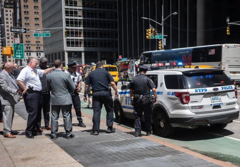 Un hombre fue apuñalado en Times Square.