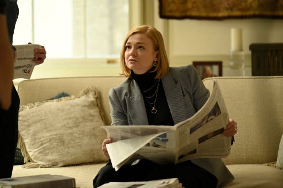 Sarah Snook as Shiv Roy in Season 4 of “Succession.”<span class="copyright">David M. Russell—HBO</span>