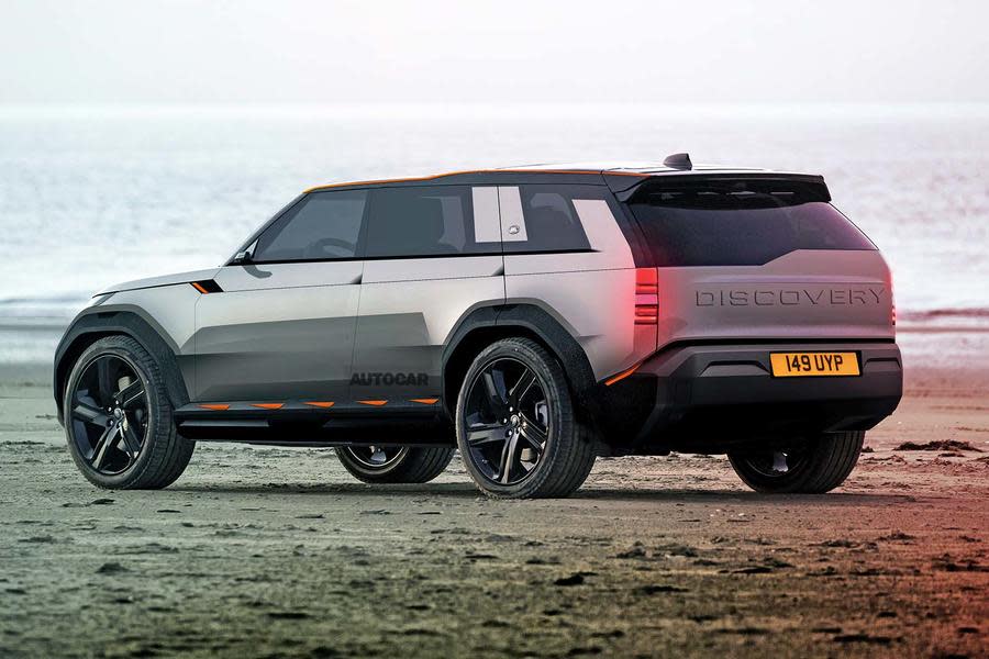 New land rover discovery rear three quarter render
