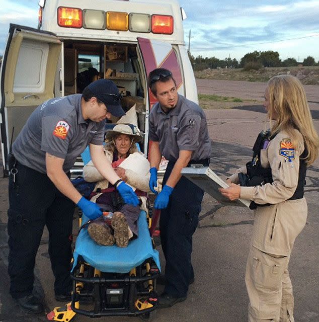 Anne was found nine days later on the Fort Apache Reservation after starting a signal fire and waving to a helicopter. Photo: Arizona Department of Public Safety