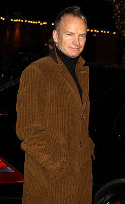 Sting at the LA premiere of Miramax's Kate & Leopold