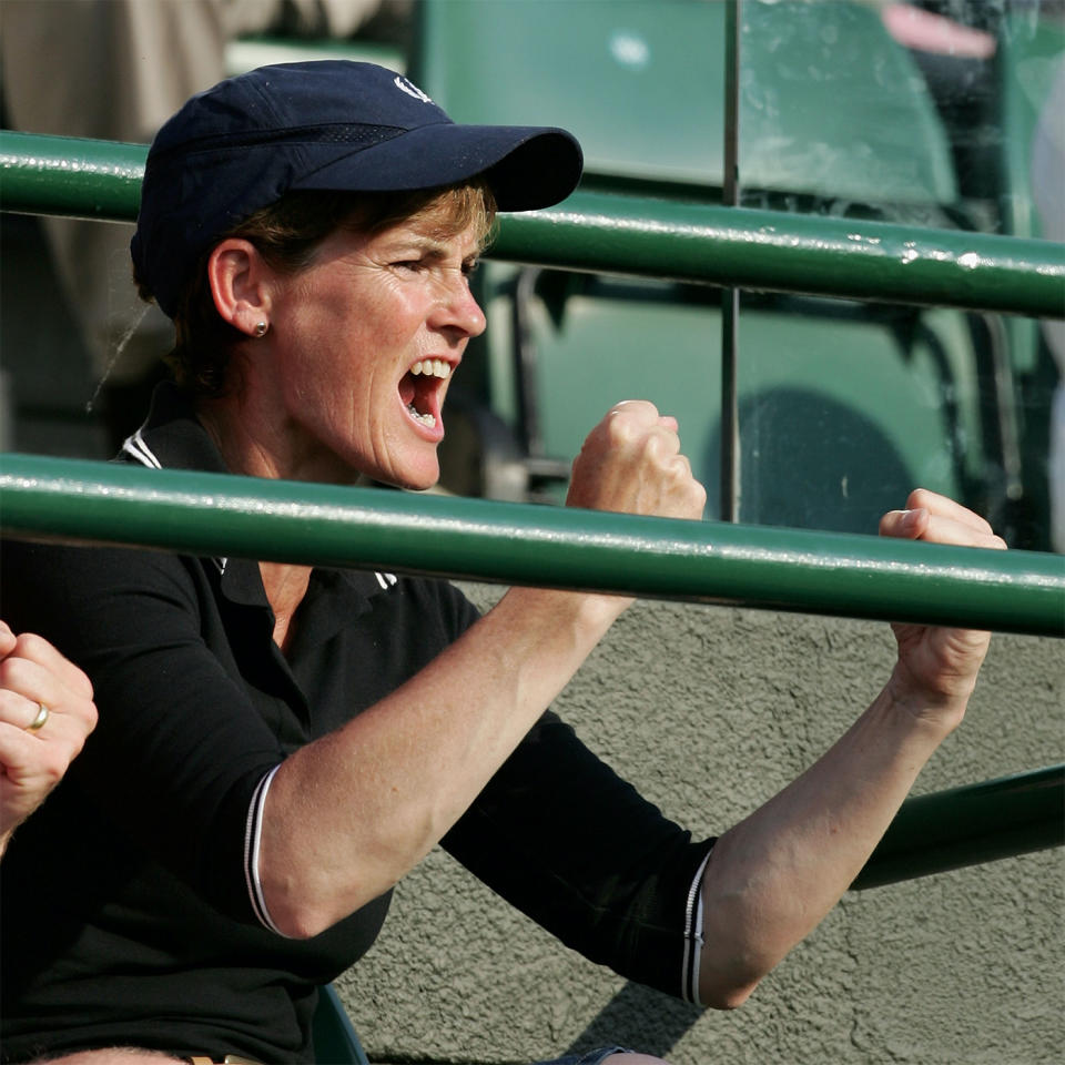 Judy Murray says that photos like this reinforced her 'pushy mum' label (Image: Getty Images)