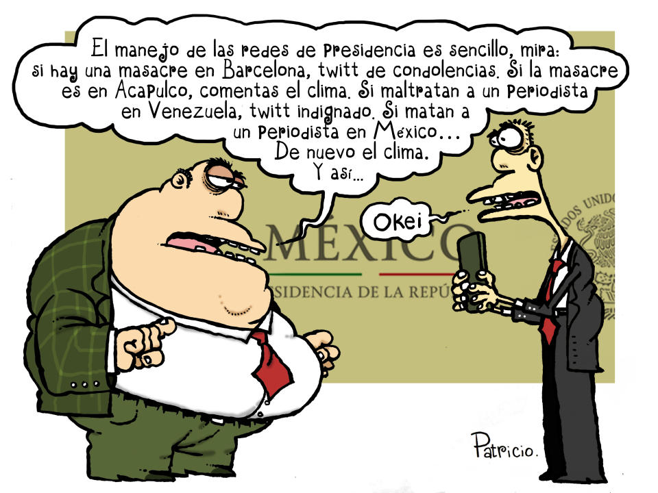 <p>Twitter: @patriciomonero / Facebook: Patricio Monero </p>