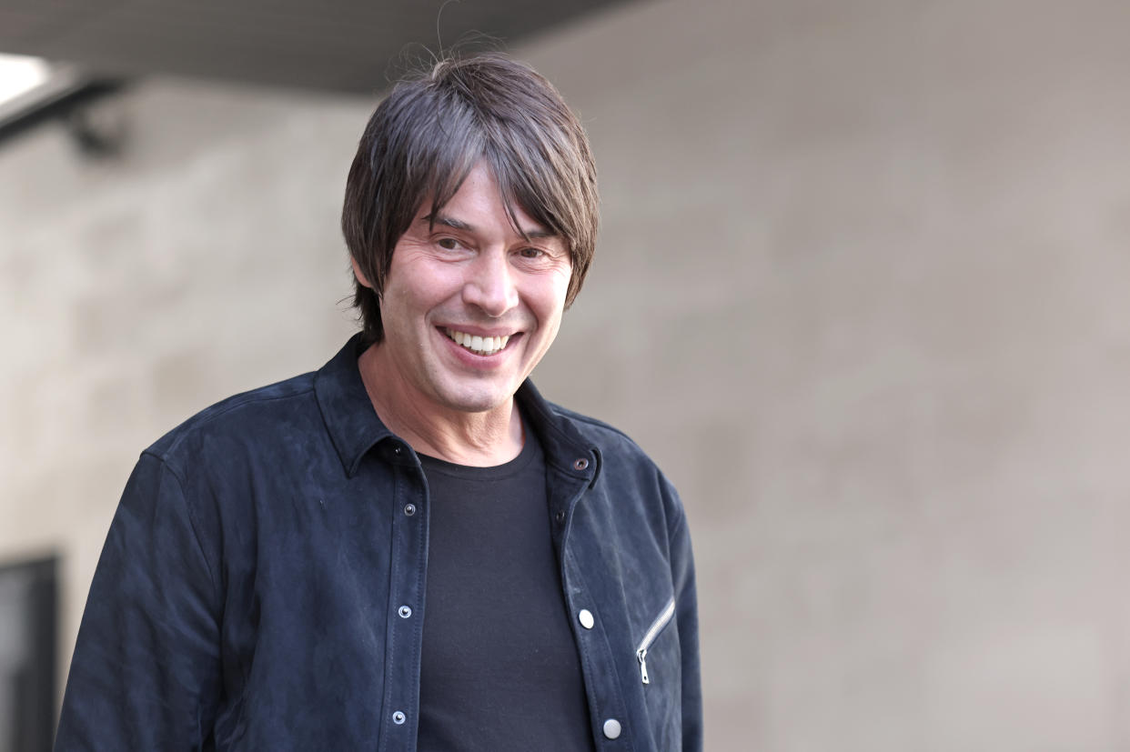 Professor Brian Cox leaves BBC Broadcasting House in London, after appearing on the BBC One current affairs programme, Sunday Morning. Picture date: Sunday May 22, 2022. (Photo by James Manning/PA Images via Getty Images)