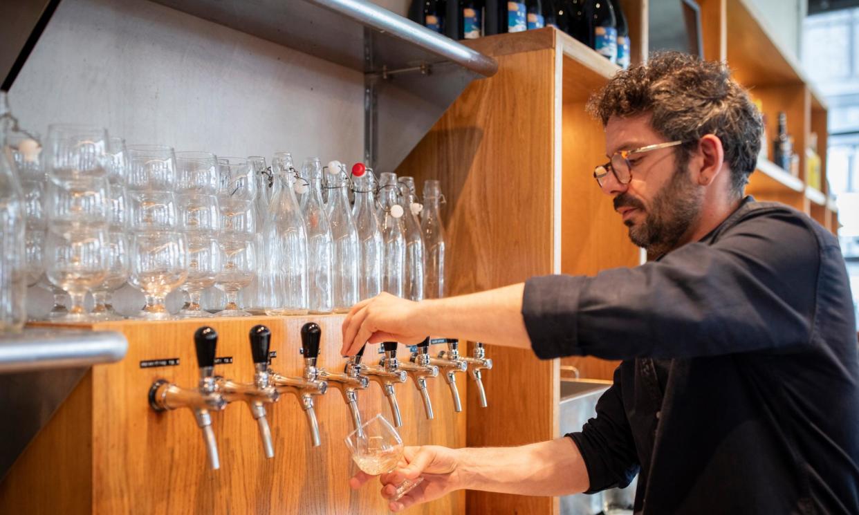 <span>Wine on tap at Padella’s restaurant in east London.</span><span>Photograph: Alicia Canter/The Guardian</span>