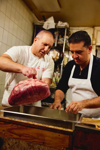 <p>Kenyon Anderson and Evan Jenkins/A&E</p> Buddy Valastro on his new A&E show, 'Legends of the Fork'