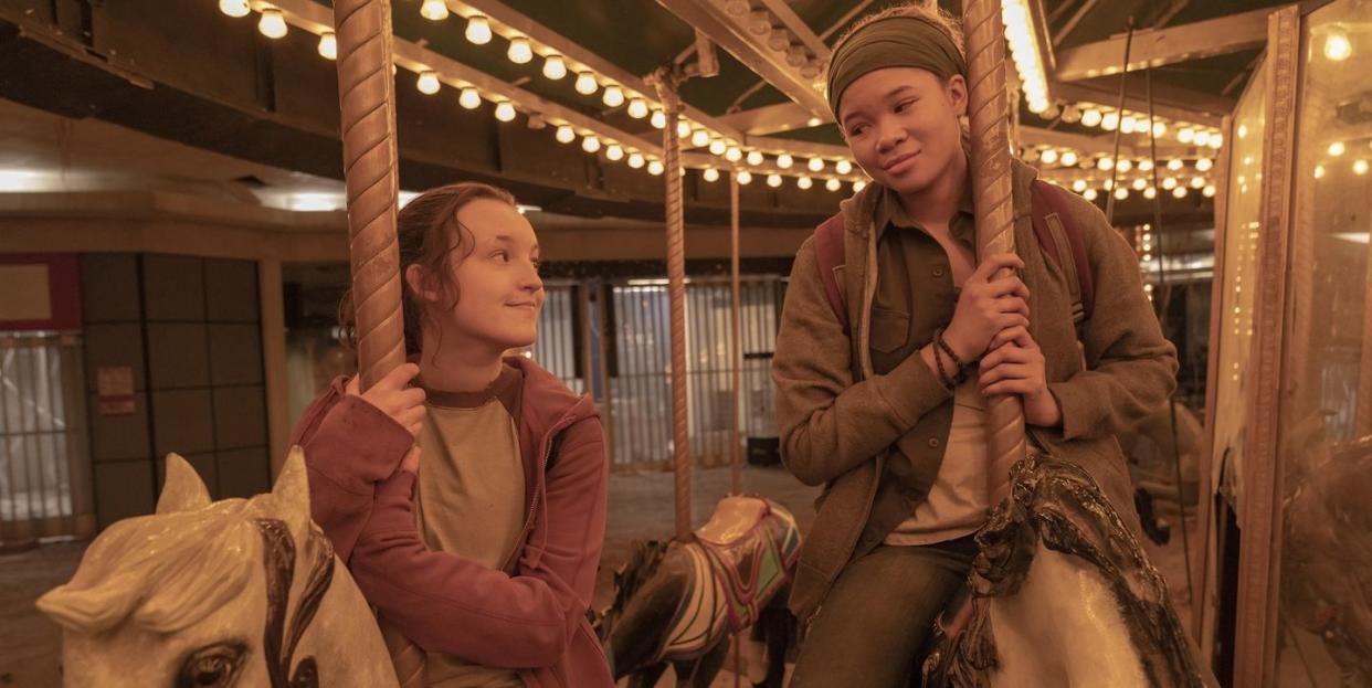 bella ramsey and storm reid in the last of us season 1 episode 7