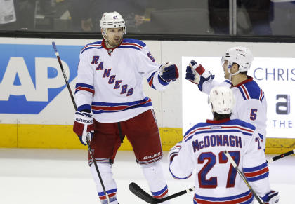 Nash is tied for the NHL goal-scoring lead with Tyler Seguin of the Dallas Stars. (USA Today)