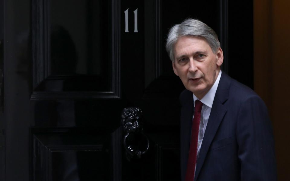 Chancellor Philip Hammond is likely to be cheered by today's figures - Bloomberg