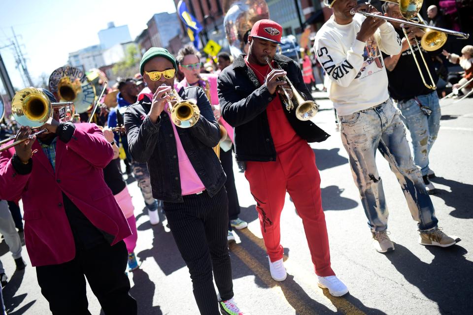 The Big Ears Festival parade will result in road closures Saturday along its route from Willow and Patton Avenues to Depot Avenue.