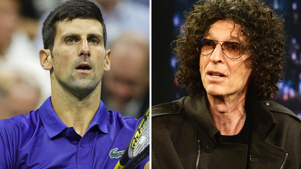 Howard Stern labelled Novak Djokovic a &#39;dummy&#39; amid his visa scandal.