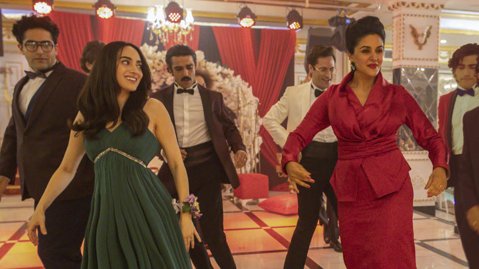 This image released by Sony Pictures Classics shows Layla Mohammadi, foreground left, and Niousha Noor in a scene from "The Persian Version." (Yiget Eken/Sony Pictures Classics via AP)