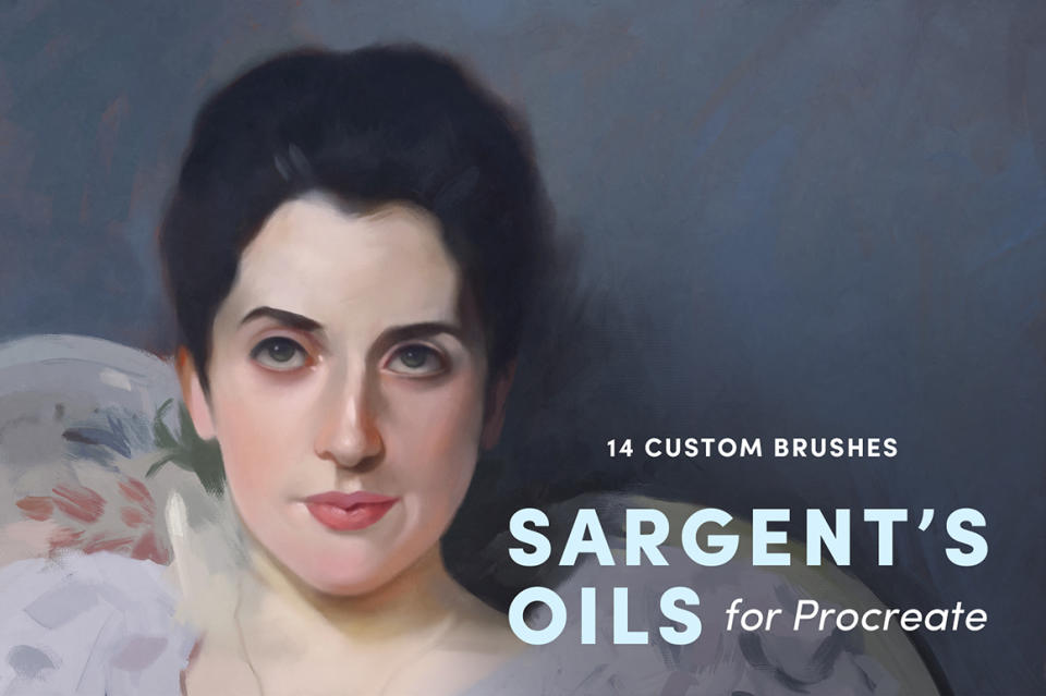 Example image for Sargent's Oils, one of the best Procreate brushes