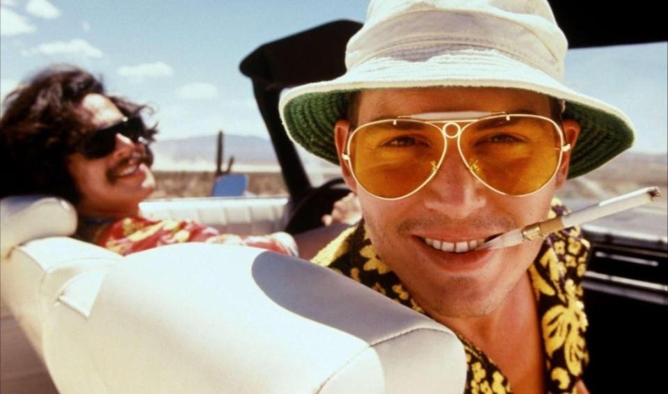 Johnny Depp as Hunter S Thompson in ‘Fear and Loathing in Las Vegas’ (Netflix)