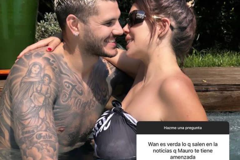 La respuesta de Wanda Nara cuando le preguntaron si era cierto que Mauro Icardi la tenía amenazada