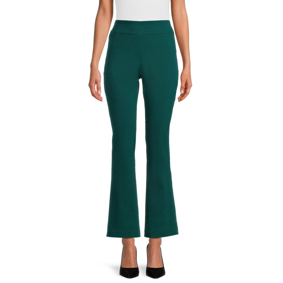 <p><a href="https://go.redirectingat.com?id=74968X1596630&url=https%3A%2F%2Fwww.walmart.com%2Fip%2FThe-Pioneer-Woman-Pull-On-Bootcut-Millennium-Pant-Women-s%2F3203485802&sref=https%3A%2F%2F" rel="nofollow noopener" target="_blank" data-ylk="slk:Shop Now;elm:context_link;itc:0;sec:content-canvas" class="link ">Shop Now</a></p><p>The Pioneer Woman Pull-On Bootcut Millennium Pant</p><p>$16.99</p>