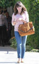 <b>Sophia Bush </b><br><br>The One Tree Hill actress worked spring fashion in a breton striped top and bleach-wash jeans in LA.<br><br>Image © Rex<br><br><i>Who's your best dressed celebrity of the week? Let us know over on <a href="https://twitter.com/ylifestyleuk" rel="nofollow noopener" target="_blank" data-ylk="slk:Twitter;elm:context_link;itc:0;sec:content-canvas" class="link ">Twitter</a> now.</i>