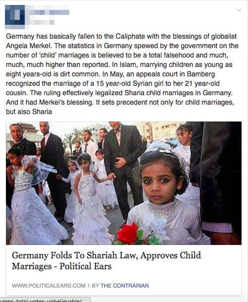 <a href="http://www.snopes.com/germany-allows-child-marriages/" target="_blank">False</a>.