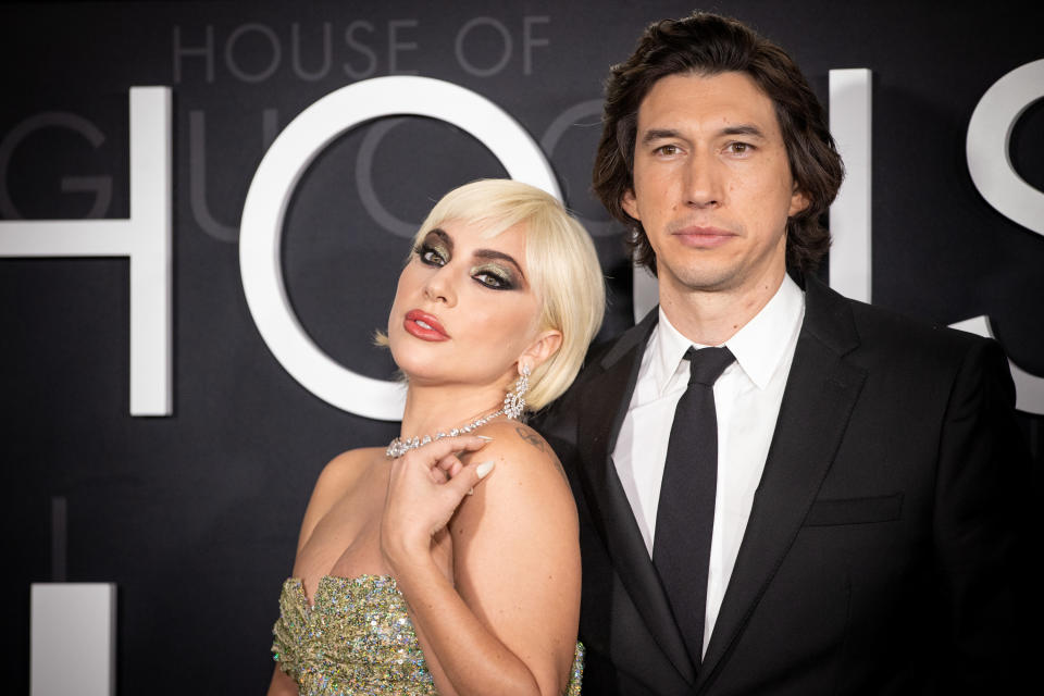 Lady Gaga and Adam Diver at the "House of Gucci" premiere