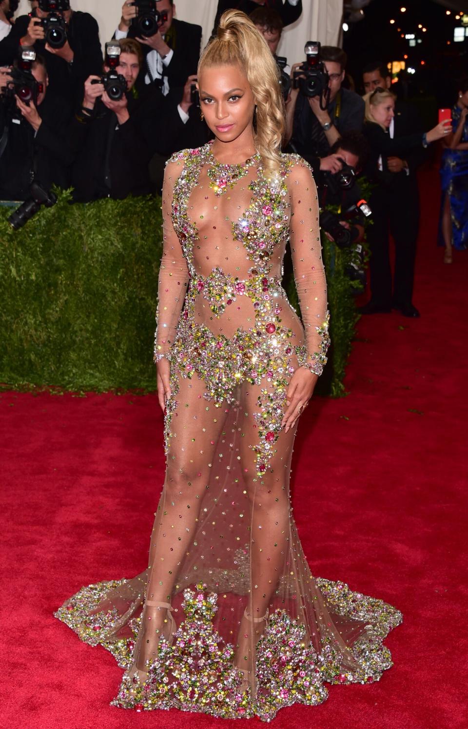 Beyonce attends the 'China: Through The Looking Glass' Costume Institute Benefit Gala at Metropolitan Museum of Art on May 4, 2015 in New York City