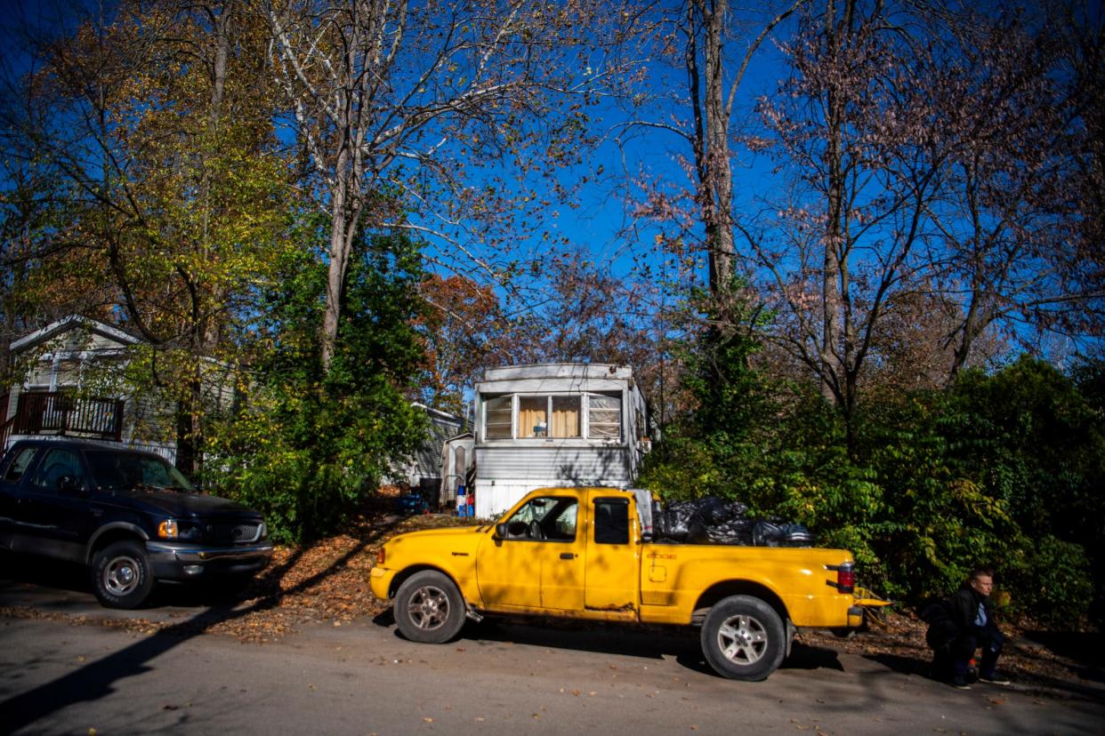 Larry Clay says the property owner at Arlington Valley Mobile Home Park would not address his concerns about the condition of the trees around his trailer. He was evicted on Nov. 2, 2023, for not paying his lot rent.