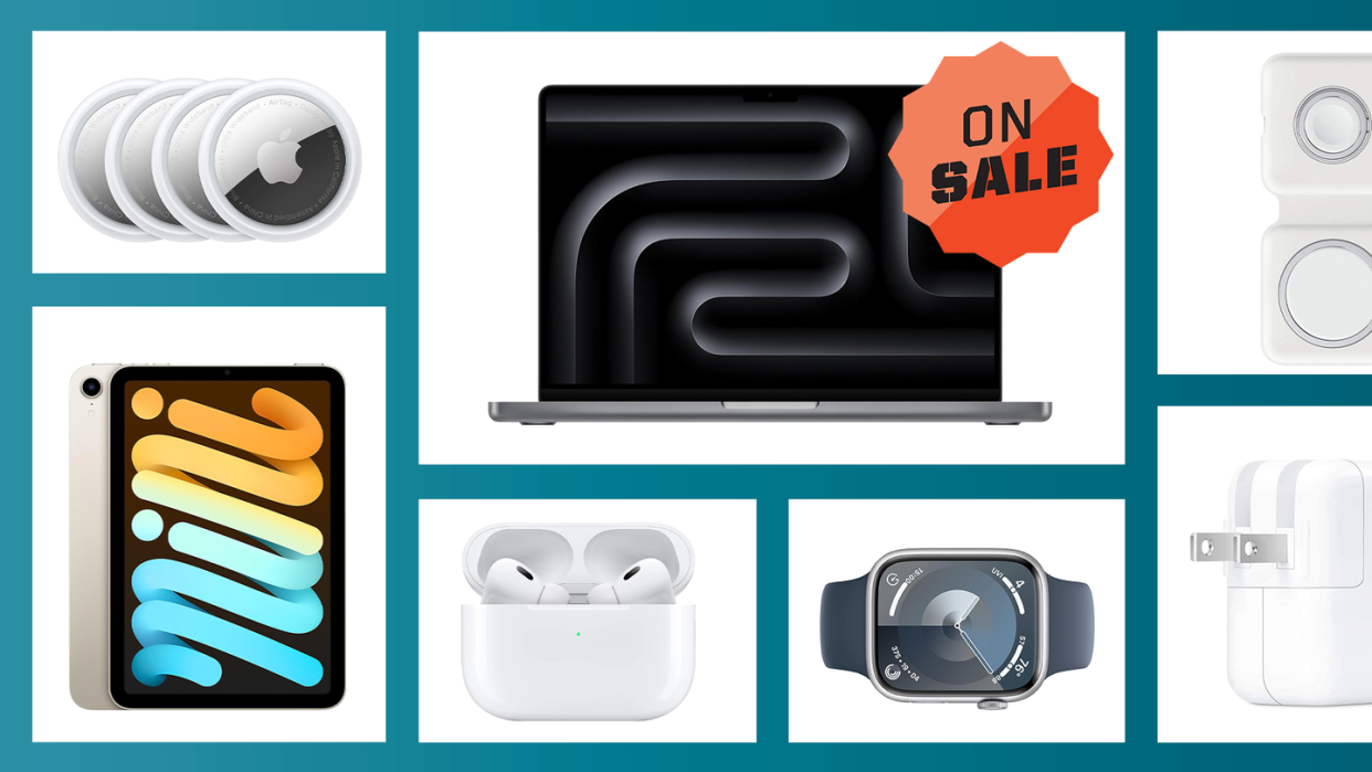 airtag, macbook, charger, apple watch, airpods, ipad, on sale