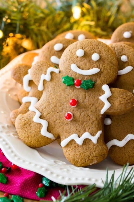 <p>Sugar Spun Run</p><p>A simple and delicious recipe for classic Gingerbread Men! These Gingerbread Cookies are made with all butter (no shortening!) for the best flavor.</p><p><strong>Get the recipe: <a href="https://sugarspunrun.com/gingerbread-men/" rel="nofollow noopener" target="_blank" data-ylk="slk:Gingerbread Men Cookies;elm:context_link;itc:0;sec:content-canvas" class="link ">Gingerbread Men Cookies</a></strong></p>