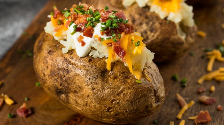 Crispy loaded baked potato