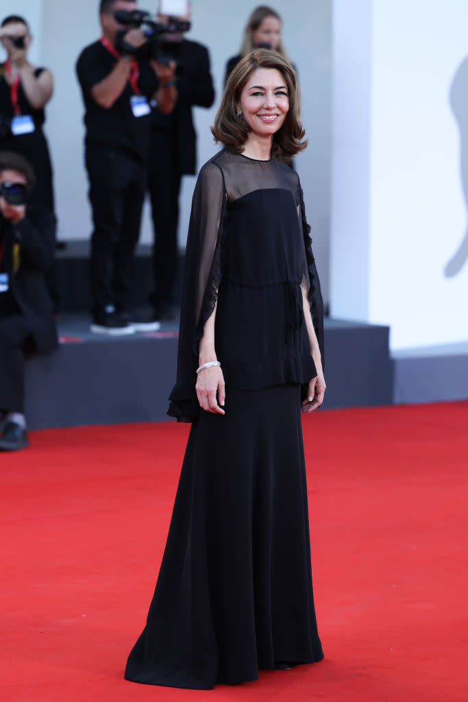 VENICE, ITALY - SEPTEMBER 04: Sofia Coppola attends a red carpet for the movie 'Priscilla' at the 80th Venice International Film Festival on September 04, 2023 in Venice, Italy. (Photo by Maria Moratti/Getty Images)