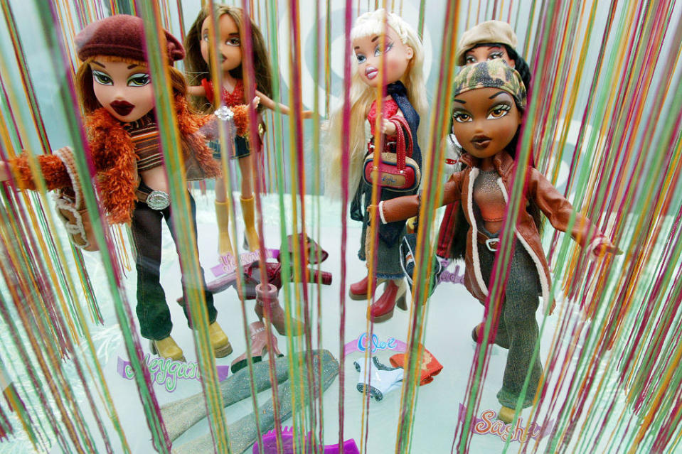 Bratz dolls in a display