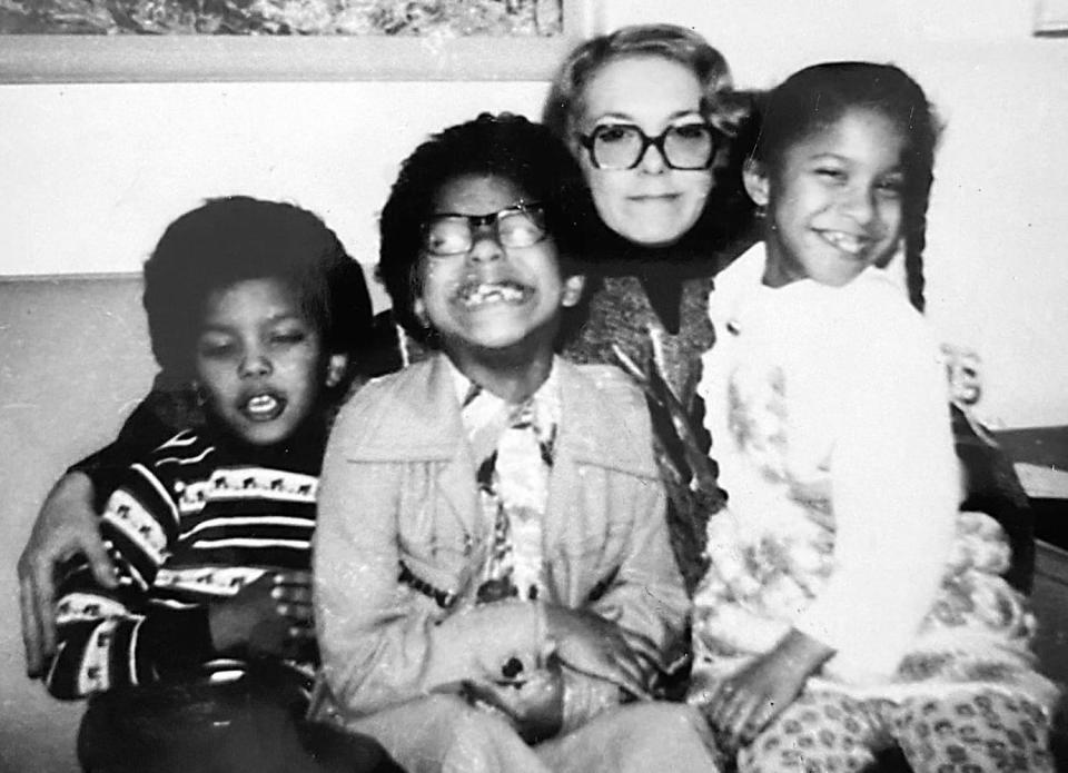 Kinfay Moroti (far left) in an undated 1970s photo with his mother and siblings. Moroti was later taken away from his mother by Illinois authorities