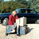 <p>Diana sits on her suitcases as she prepares to go to boarding school at Riddlesworth Hall. Distraught over the separation from her home, she <a href="http://www.dailymail.co.uk/femail/article-4601340/Diana-s-tapes-reveal-deeply-unhappy-childhood.html" rel="nofollow noopener" target="_blank" data-ylk="slk:told her father;elm:context_link;itc:0;sec:content-canvas" class="link ">told her father</a>, “If you love me, you won’t leave me here.” </p>