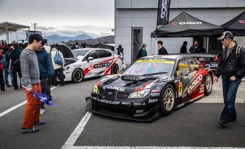 <p>Sponsors of STI racing teams and suppliers that hawk Subaru-related parts were also on hand, including Cusco, with displays and product galleries for attendees to browse. </p>