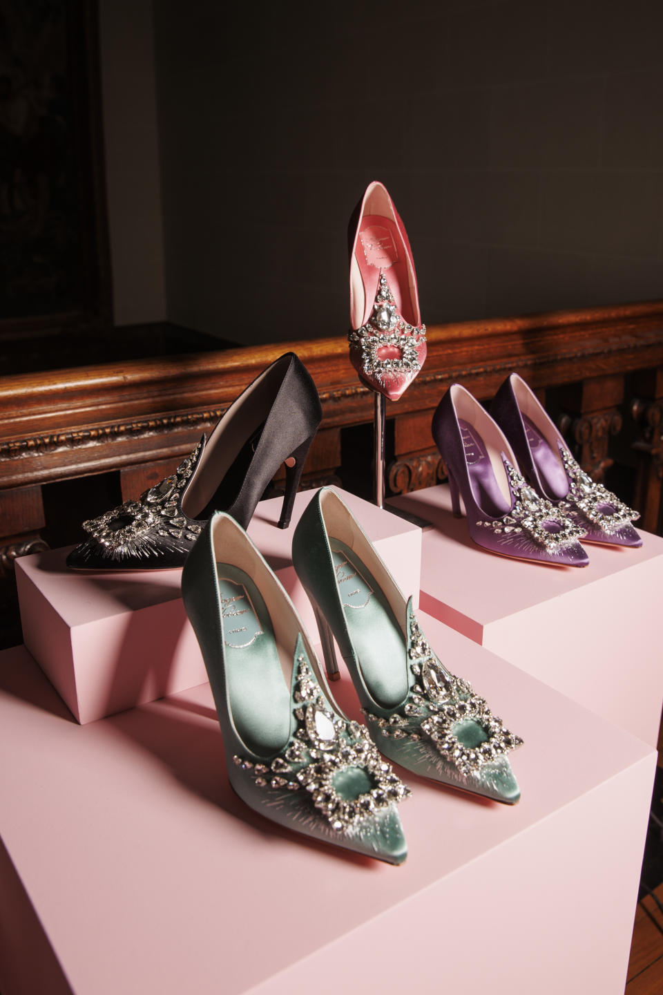 Styles from the Roger Vivier fall 2022 collection.