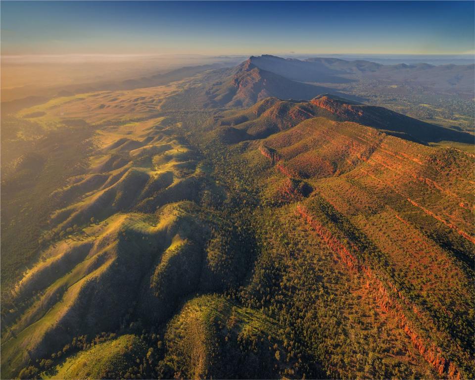 <p>The Southern Flinders Ranges stretch across Wilpena, South Australia.</p>