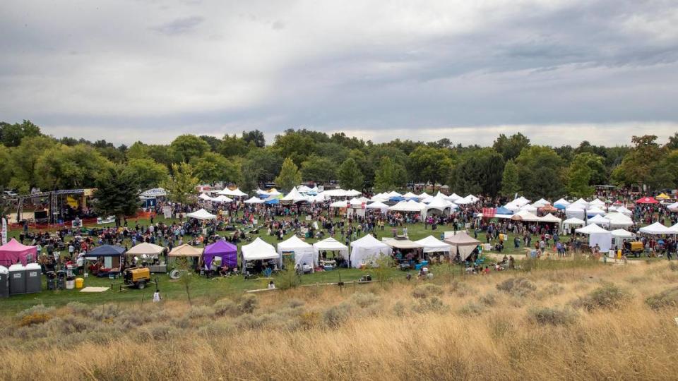 An estimated 30,000 people normally attend the annual Hyde Park Street Fair over three days in Boise’s North End.