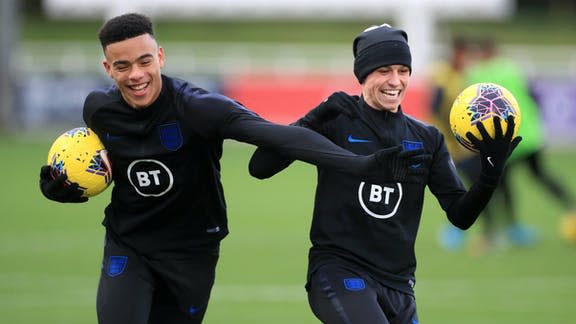 Mason Greenwood and Phil Foden will not feature against Wales, Belgium or Denmark (PA)