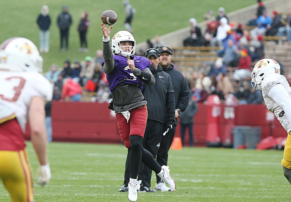 Quarterback Rocco Becht is among the players that are the Iowa State's football future.