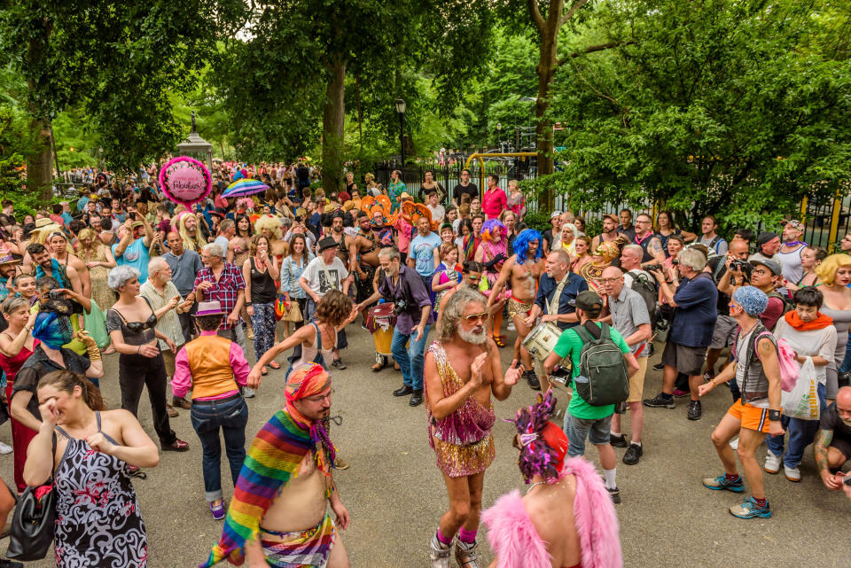 The 2017 New York City Drag March. (Photo: Pacific Press via Getty Images)