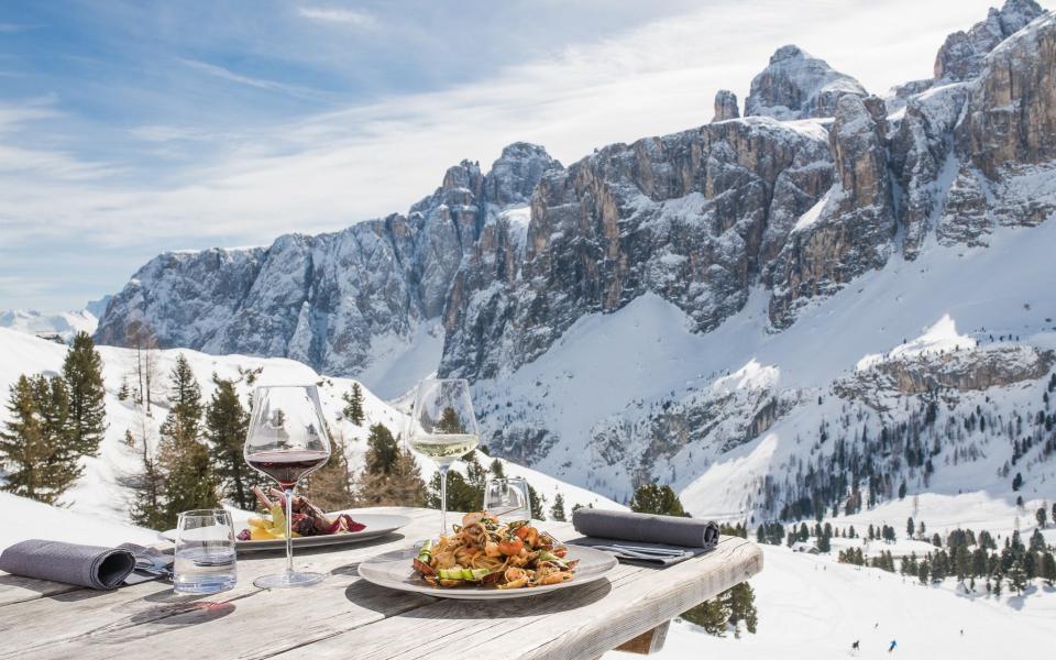 Italy's picturesque resorts also proved popular among skiers